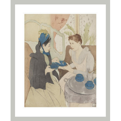 «Af d'après-midi» par Mary Cassatt - Impression sur toile