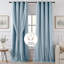 Rideaux bleus double couche
