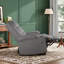 Fauteuils inclinables Comfort Lift, tissu gris en métal, pour un usage moderne et relaxant à la maison-1134154534
