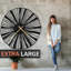 Grande horloge murale en métal Sunburst-98916678-98916676