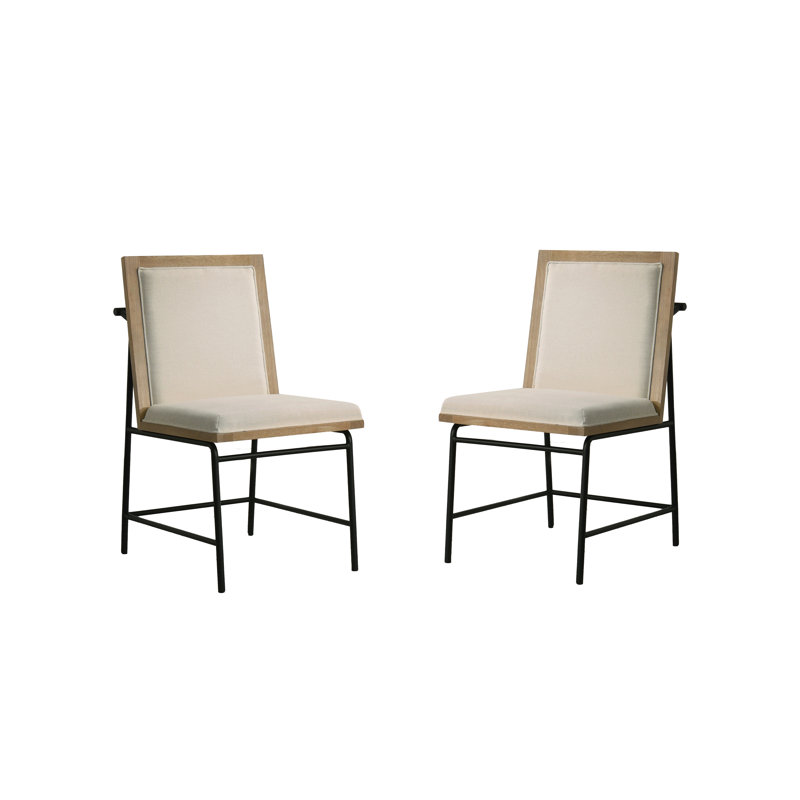 Jakaila 19.5'' H Upholstered Metal Side Chair