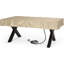 Table de foyer d'extérieur au propane en béton à motif de bois pour l'extérieur - 40 000 BTU, H 29 po x l 69,25 po x P 34,75 po (couvercle de réservoir non inclus)