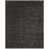 Issabell Distressed Hand Knotted Wool Rug, Deep Brown, 7Ft-9In X 9Ft-9In Area Rug