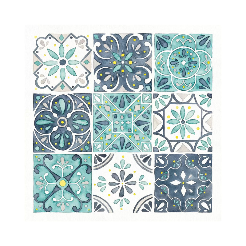 Garden Getaway Pattern I by Laura Marshall - Wrapped Canvas Print, 30.48 cm H x 30.48 cm W
