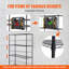 Storage Shelving Unit with Wheels, 3-Tier Adjustable Garage Shelves for Kitchen Pantry Basement Bathroom