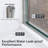 56"-60"W*60" H Semi-Frameless Double Sliding Shower Door, Bypass Shower Door, 1/4" (6Mm) Thick SGCC Tempered Glass Door,Chrome-123210369