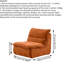 Fabric 82.5cm Reception Sofa-1704433324