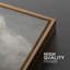 «Clouds Over Grassland Nature Wilderness Landscape Rustic Decor», reproduction d'art sur toile encadrée 2 pièces-98249421-98249422