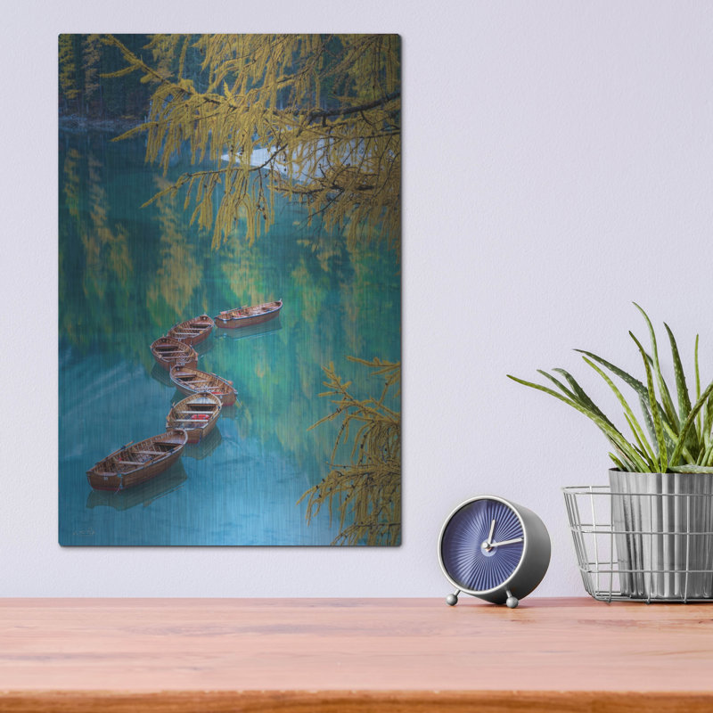  Art mural en métal «S Curve» par Martin Podt, 12 po x 16 po, H 16 po x l 12 po