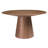 Adara 53" Dining Table In Walnut And 6 Carramar Chairs In Black-842484598