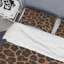 Ensemble de housse de couette en microfibre brun / beige 3 pièces