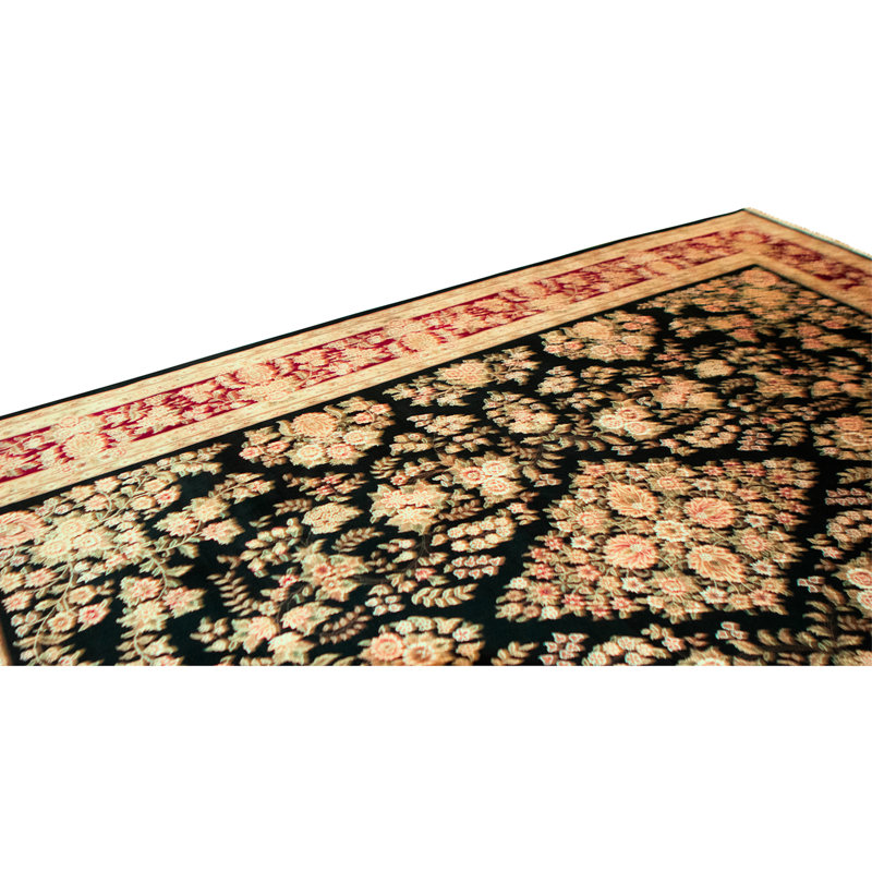 Handmade Silk and Wool Area Rug
