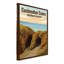 Cushendun Caves, Northern Ireland - Romantic Coastal Travel Poster Of Dramatic Sea Caves. Giclee Print On Wrapped Canvas. Wall Art, Home Decor - Natural Landmarks, Northern Ireland - Wrapped Canvas Print-61262886