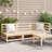 Ophelia & Co. Patio Sofa 3-Seater Solid Wood Pine-558185559