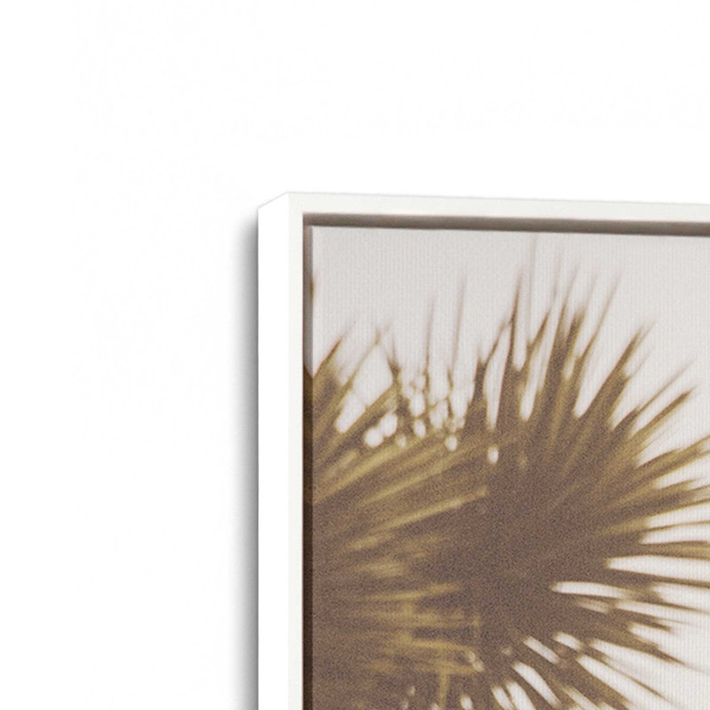 Joshua Tree Vista, reproduction sur toile, Cadre flottant blanc opaque, H 12,75 po x l 8,75 po x P 1,75 po