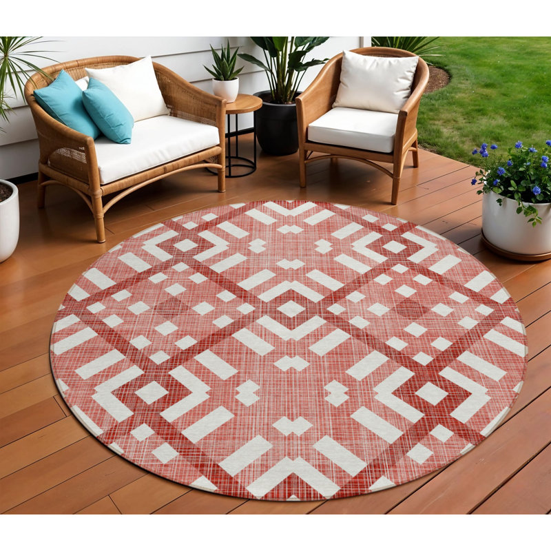 Tapis rond ivoire 8 po