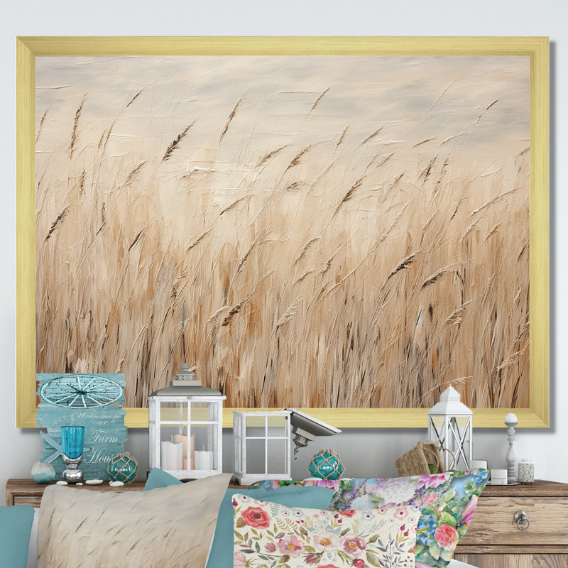 Prairies majestueuses prairies V, H 34 po x l 44 po x P 1,5 po, Cadre doré simple