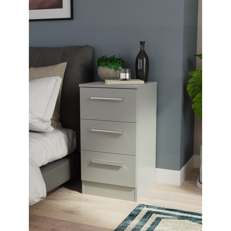 Contrast 37cm W Manufactured Wood Bedside Table