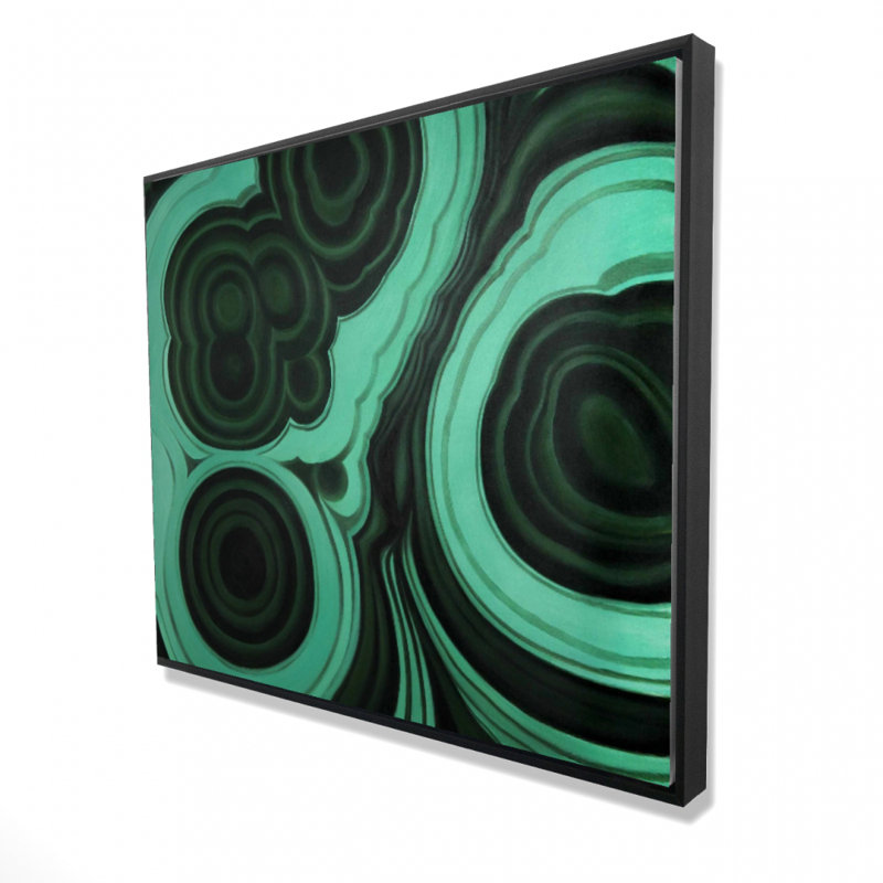 Malachite Stone Print On Canvas, H 48 po x l 60 po