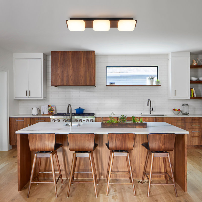 3-light Dimmable Led Flush Mount
