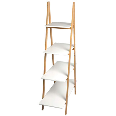 Bellani 135.5cm H x 80cm W Ladder Bookcase