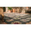Tapis crocheté antique en laine et coton