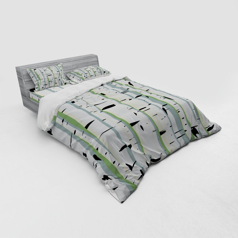 Forest Rustic Polyester Duvet Cover, Queen Duvet Cover + 3 Additional Pieces