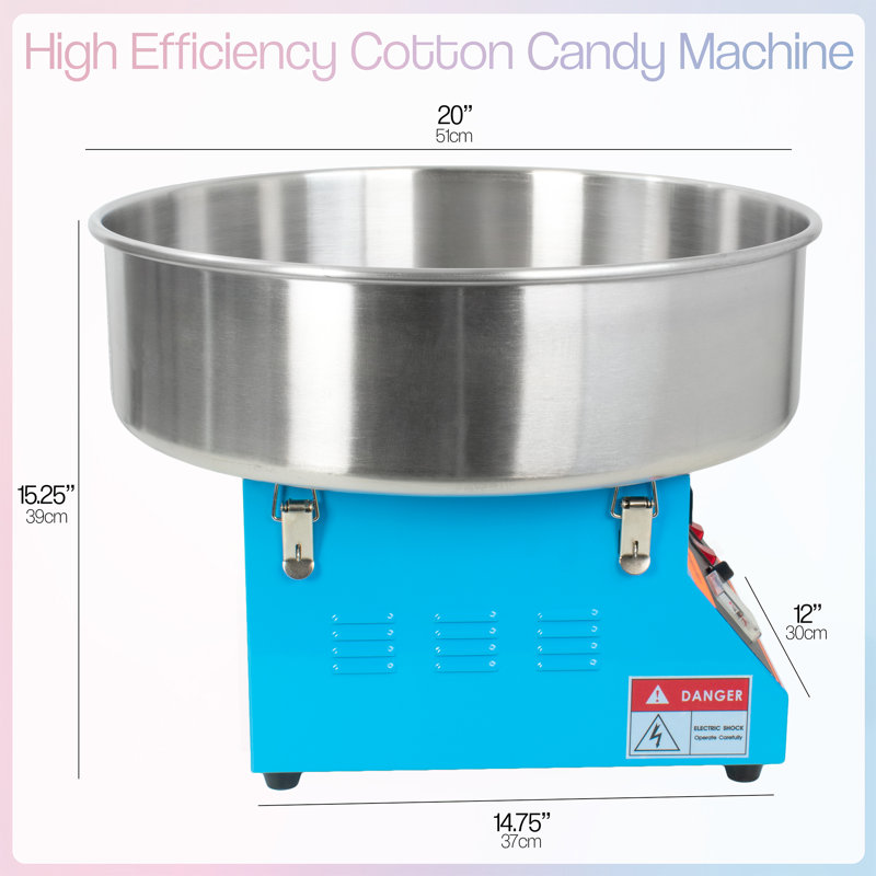 Electric Commercial Cotton Candy Machine, Blue