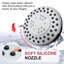 High Pressure Shower Heads 3.6 Inch 3 Settings Rain High Flow Showerhead-1979262111