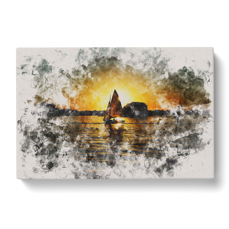 Sailing Boat Vol.4 - Wrapped Canvas Print, 50cm H x 76cm W x 3cm D