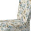 Chaise d'appoint rembourrée blanche Mandalas Chrysanthemum Boho