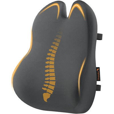 Coussin lombaire en mousse viscoélastique en forme de papillon, coussin de dossier ergonomique avec sangles réglables antidérapantes