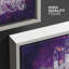 Lustre en cristal mauve scintillant mauve, lumières de style, contemporain, relax, calme, art mural sur toile-93589307-93589311
