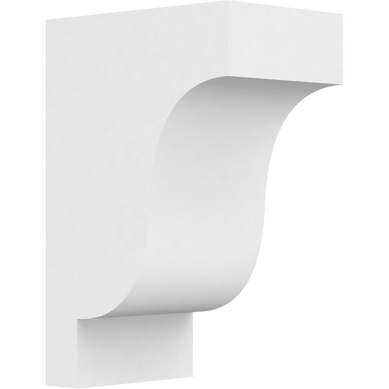Corbeau standard en PVC de qualité architecturale Newport, H 12 po x l 5 po x P 8 po