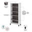 Ensemble de bureau d'ordinateur en L avec huche Magomed-679874577