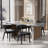 Modern Upholstered Dining Chair, PU Leather Accent Chair with  Thick Cushion, Comfortable Stylish Side Chair for Kitchen Dining Living Room-59071310-59071346-59071349