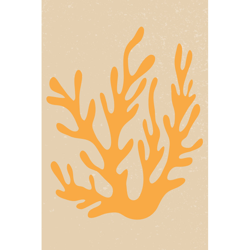 Abstract Coral II by Arelix - Wrapped Canvas Print, 91cm H x 61cm W x 3.8cm D