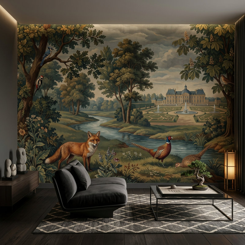 Décoration murale européenne European River, 140 po x 108 po, Non tissé
