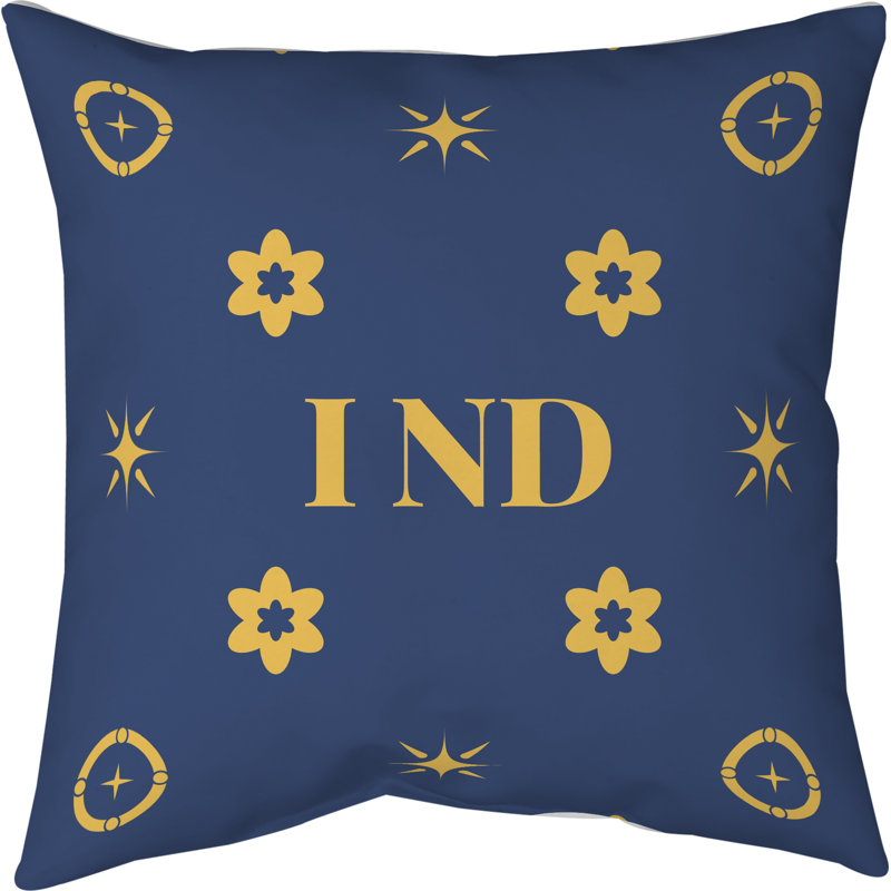 Coussin Indianapolis, Indianapolis doré / bleu marine