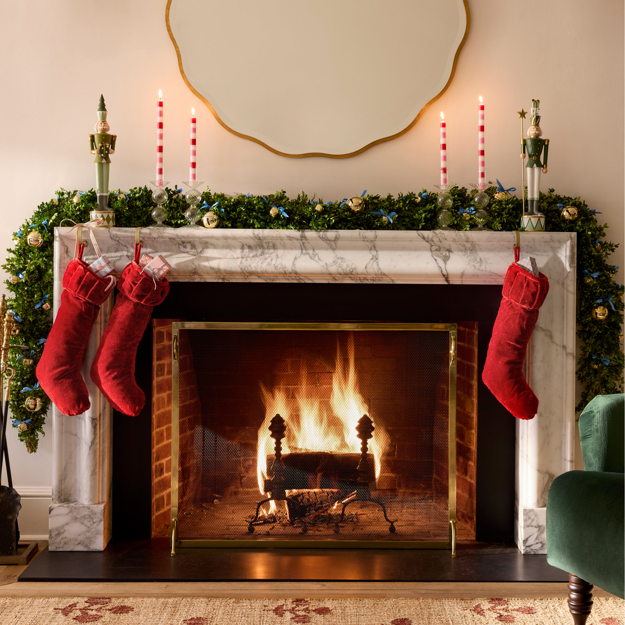 Plush Stocking, Red