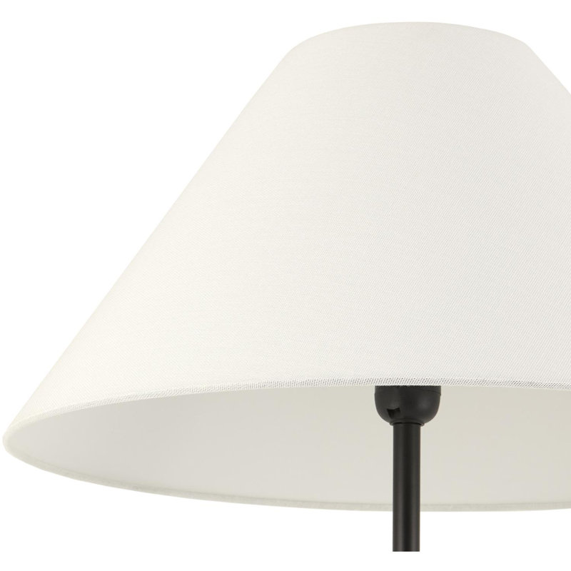 Lampe sur pied Burt Gleda, Noir, Blanc