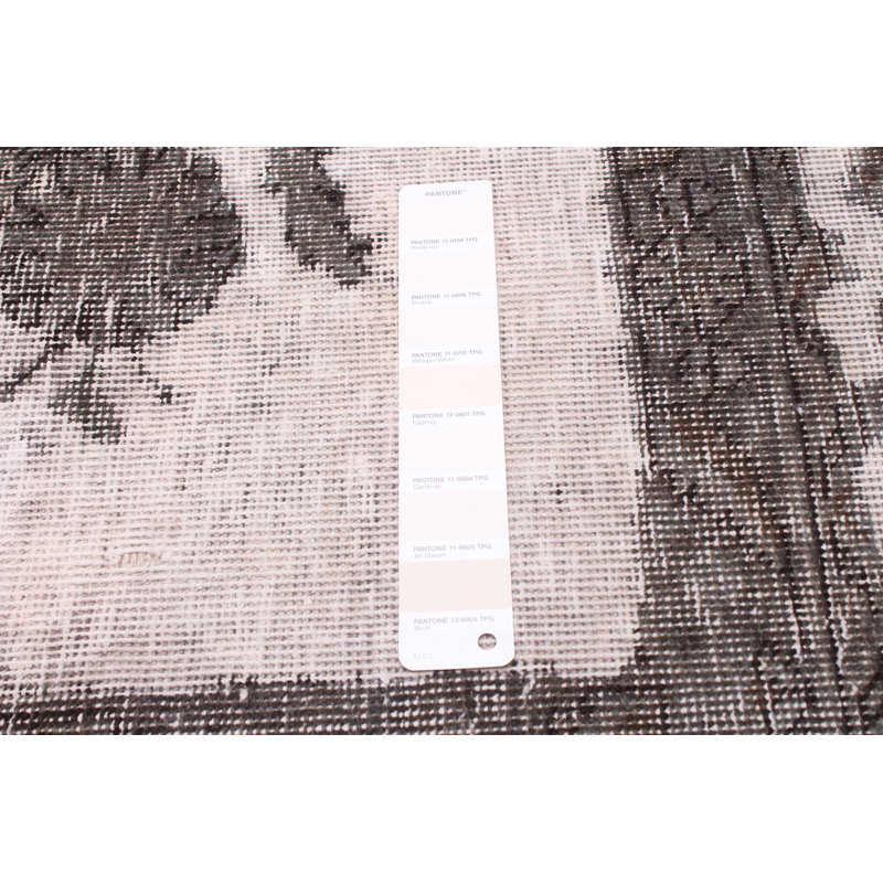 Tapis transitionnel de couleur crème et gris 10 po x 12 po x 9 po