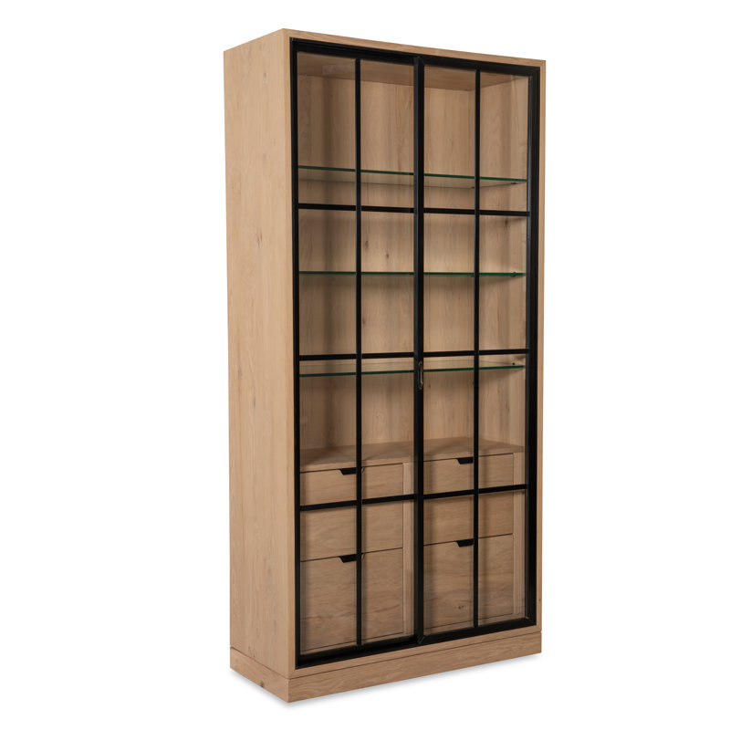 Open Sky Tall Display Case - Natural