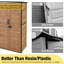 Armoire de rangement extérieure imperméable WFX Utility ™ avec tablettes réglables pour outils de jardin