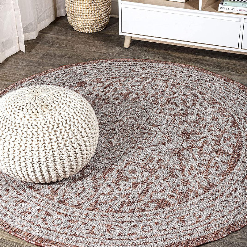 Tapis intérieur / extérieur Moten, Rond 5 pi 3 po