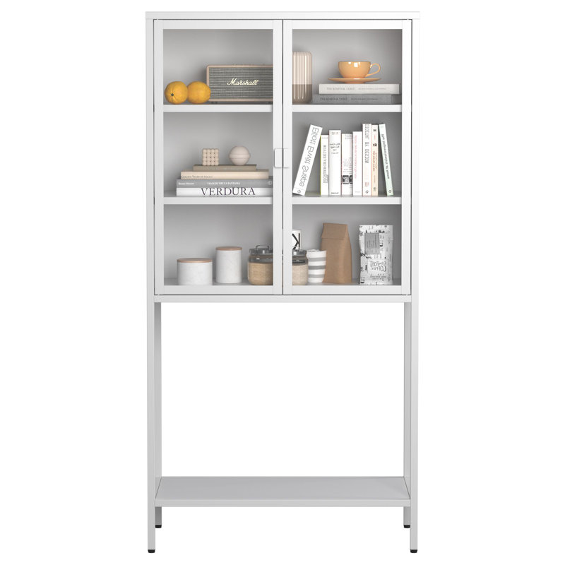 Armoire de rangement en métal, Blanc