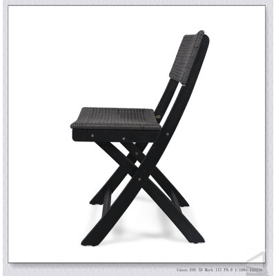 Ensemble de 2 chaises HILLSIDE BISTRO, en bois d'acacia durable, de conception pliable pour un rangement facile et un confort extérieur