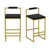 Black Seat/ Gold Frame