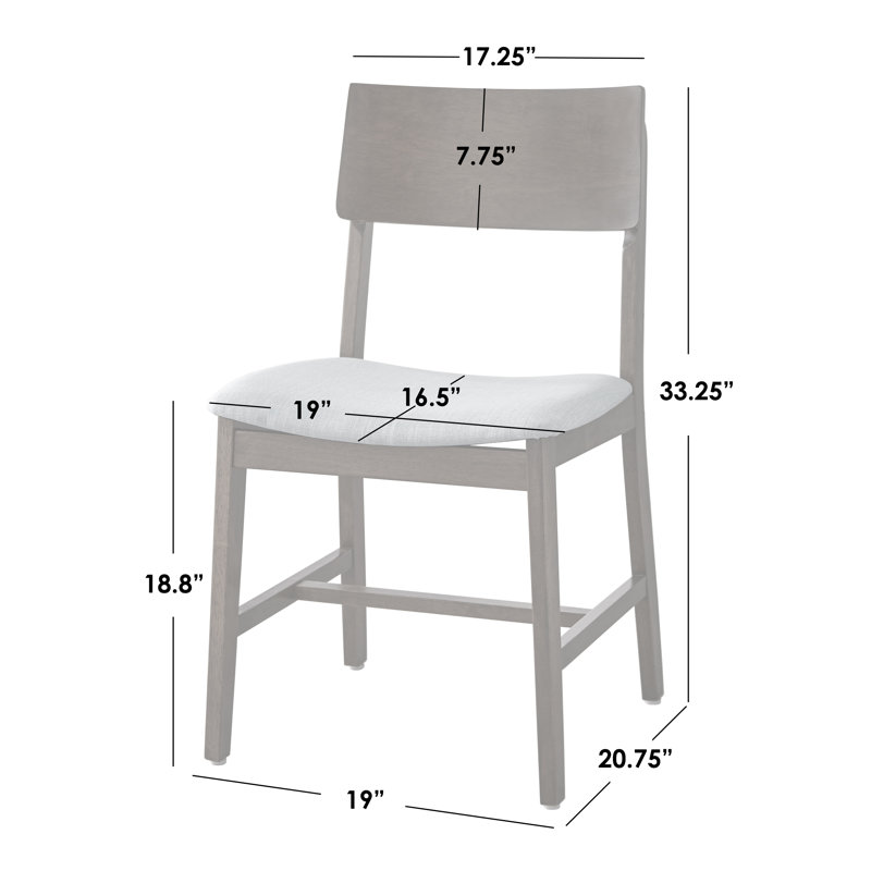 Babbitt 18.75'' H Upholstered Side Chair, Gray