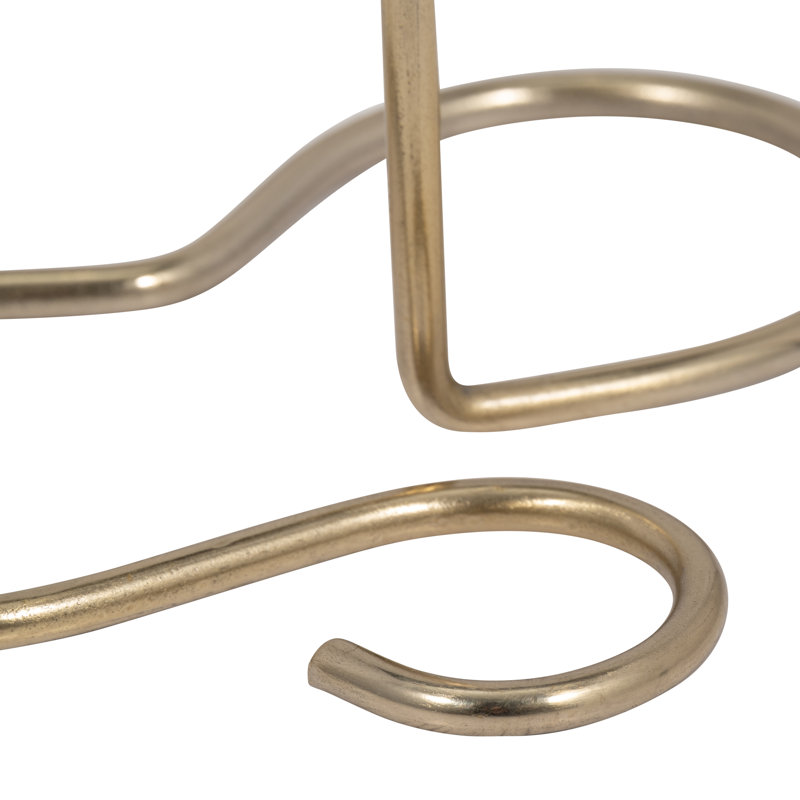 Modern Metal Taper Holder with Sculptural Swirl Base, Decorative Abstract Design, Contemporary Single Candle Stand for Stylish Accents in Chic Interiors and Modern Decor Settings